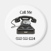 Rufen Sie mich an, das Personalisierte Telefon des Magnet (Vorne)