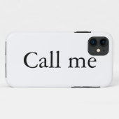 Rufen Sie mich an - iPhone Case (Rückseite (Horizontal))