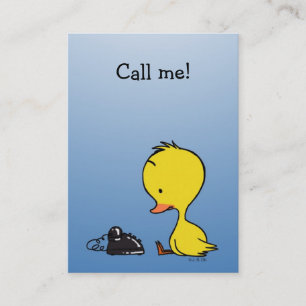 Rufen Sie mich an! (kleine Ente) Visitenkarte