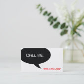 Rufen Sie mich an Visitenkarte (Stehend Vorderseite)