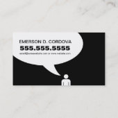 rufen Sie mich an, wenn Sie nüchtern sind Visitenkarte (Rückseite)