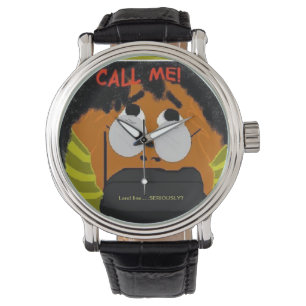 Rufen Sie mich auf der Landlinie an? Armbanduhr
