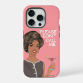 Rufen Sie mich bitte nicht an! iPhone Hülle (Rückseite)