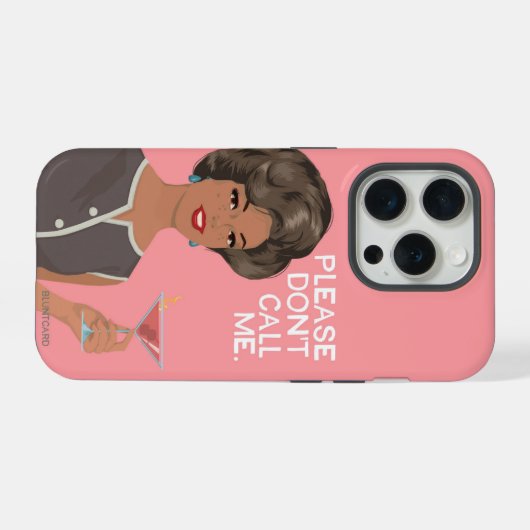 Rufen Sie mich bitte nicht an! iPhone Hülle (Rückseite (Horizontal))