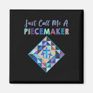 Rufen Sie mich einfach einen Farbquilz des Piecema Magnet