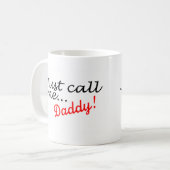 Rufen Sie mich einfach Vati an Kaffeetasse (Vorderseite Links)