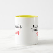 Rufen Sie mich einfach Vati an Zweifarbige Tasse (Mittel)