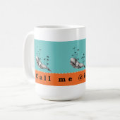 Rufen Sie mich @ishmael Tassen-Farbe an Kaffeetasse (Vorderseite Links)