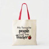 Rufen Sie mich Lehrer an Tragetasche (Vorne)