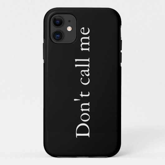 Rufen Sie mich nicht an - iPhone Case-Mate iPhone Hülle (Rückseite)