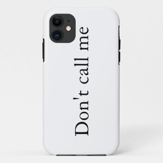 Rufen Sie mich nicht an - iPhone Case-Mate iPhone Hülle (Rückseite)