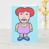 Rufen Sie mich nicht Metallmund-Gruß-Karte an Karte (Gelbe Blume)