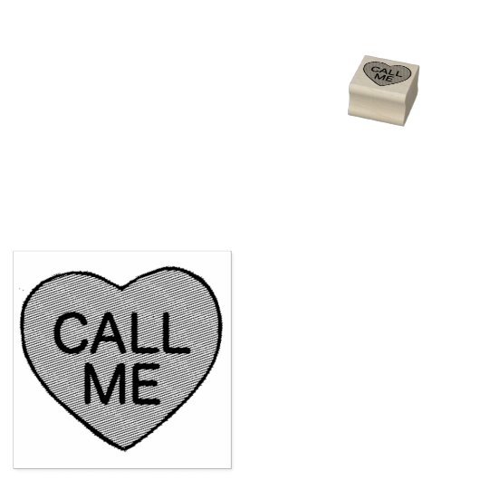 RUFEN SIE MICH Valentinstag Candy Conversation Hea Gummistempel (Stempel)