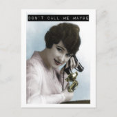 Rufen Sie mich vielleicht nicht auf Postkarte an (Vorderseite)