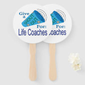 Rufen Sie sich aus für Life Coaches Fächer (Vorne und Hinten)