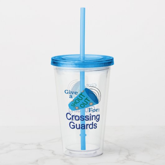 Rufen Sie sich aus, um die Wachen zu überqueren Acryltrinkbecher (Vorderseite)