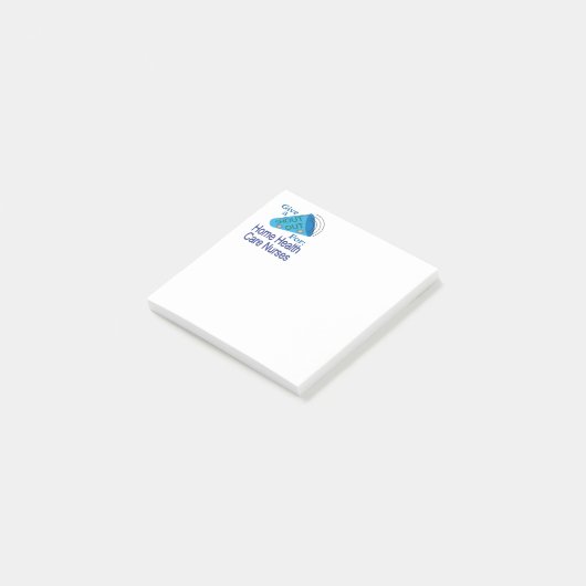 Rufen Sie sich für Zuhause-Krankenpflegekräfte aus Post-it Klebezettel (angewinkelt)