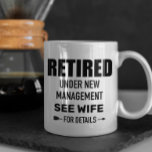 Rufen Sie unter neuer Verwaltung unter Ehefrau Cus Kaffeetasse<br><div class="desc">Dieses Design kann in dem Bereich personalisiert werden, der durch das Ändern des Fotos und/oder Textes zur Verfügung gestellt wird. Sie können auch angepasst werden, indem Sie auf Vorlage personalisieren klicken und dann auf die Schaltfläche klicken, um weitere Optionen anzupassen, um die Hintergrundfarbe zu löschen oder zu ändern, Text hinzuzufügen,...</div>