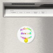 Rufen Sie zuerst Ihren Ehemann an.. Finnen Magnet. Magnet (In Situ (Geschirrspüler))
