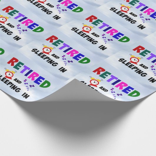 Rufen und Schlafen im Papierkorb Geschenkpapier (Ecke)