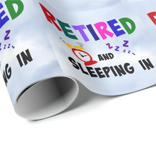 Rufen und Schlafen im Papierkorb Geschenkpapier (Rolleneckpunkt)