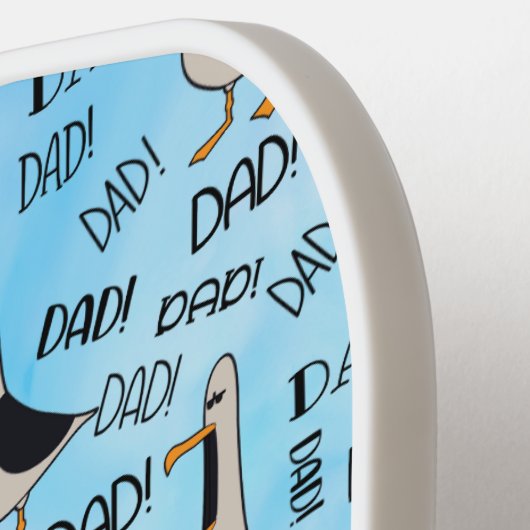 Rufen Vater Pickleball Paddle White Handle (Linke Seite)