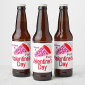 Rufen zum Valentinstag Bierflaschenetikett (Flaschen)