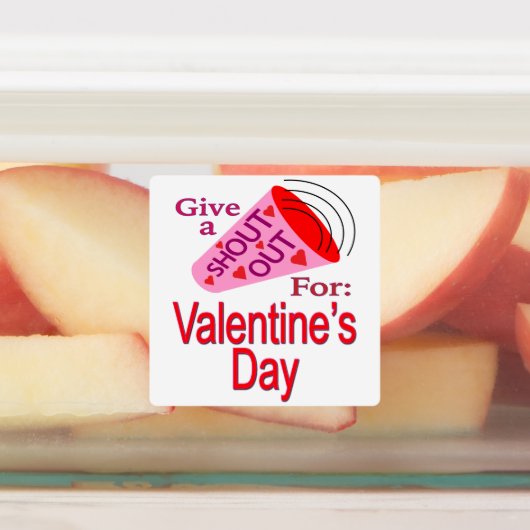 Rufen zum Valentinstag Etiketten (Befestigt)