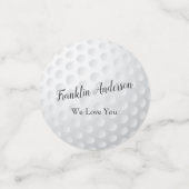 Rufer Golfer Couple Mama Vater 2 Bildvorlage Konfetti (Klein Vorderseite)