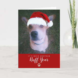 Ruff Year 2021 Funny Dog Pun Pet Weihnachten Foto