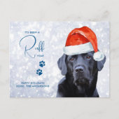 Ruff Year in Review Labrador Retriever Dog Lover Postkarte (Vorderseite)