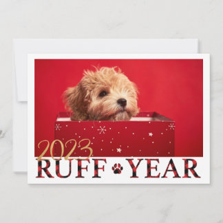 Ruff Year Welppy Liebe Christmas Card Feiertagskarte