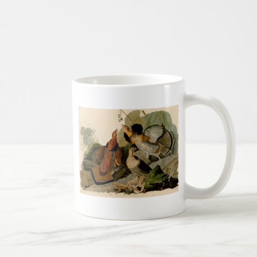 Ruffed Grouse Audubon Game Bird Kaffeetasse (Rechts)