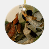 Ruffed Grouse Audubon Game Bird Keramikornament (Vorne)