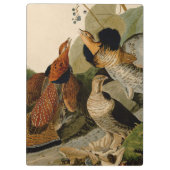 Ruffed Grouse Audubon Game Bird Klemmbrett (Rückseite)