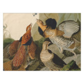 Ruffed Grouse Audubon Game Bird Tischdecke (Vorderseite (Horizontal))