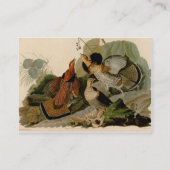 Ruffed Grouse Audubon Game Bird Visitenkarte (Rückseite)