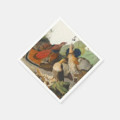 Ruffed Grouse Audubon Wildlife Painting Serviette (Ecke)