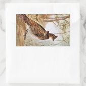 Ruffed Grouse Rechteckiger Aufkleber (Tasche)