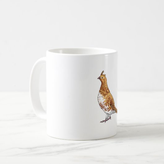 Ruffed Grouse Staat Bird of Pennsylvania Kaffeetasse (Vorderseite Links)