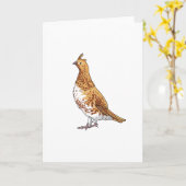 Ruffed Grouse Staat Bird of Pennsylvania Karte (Gelbe Blume)