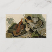 Ruffed Grouse - von Audubon's Birds of America Bu Visitenkarte (Rückseite)