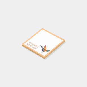 "Ruffle My Feathers" farbiger Wasserfarbenroster Post-it Klebezettel