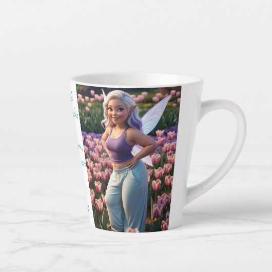 Ruffle Pedal Tulip Fairy Milchtasse (Rechts)