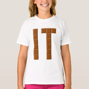 Ruffle-T-Shirt für Mädchen IT SCHOKOLADE T-Shirt