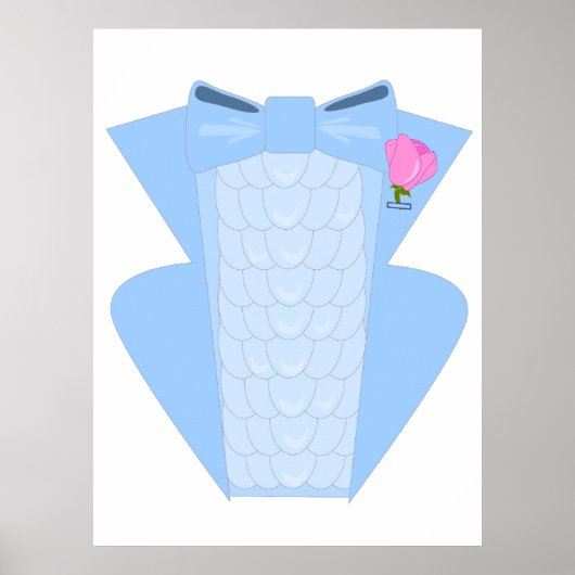 Ruffled Blue Tuxedo Poster (Vorne)