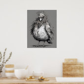 Ruffled Feathers - Bird Art Print Poster (Küche)