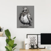 Ruffled Feathers - Bird Art Print Poster (Heimbüro)