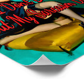 Ruffled Feathers von Gil Elvgren aus den 50er Jahr Poster (Ecke)