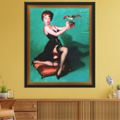 Ruffled Feathers von Gil Elvgren Leinwanddruck (Insitu (Wohnzimmer))
